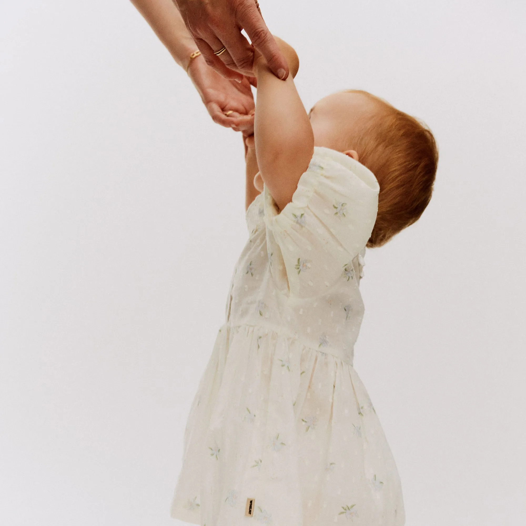 Dress S/S Adele - blue flowers Wheat