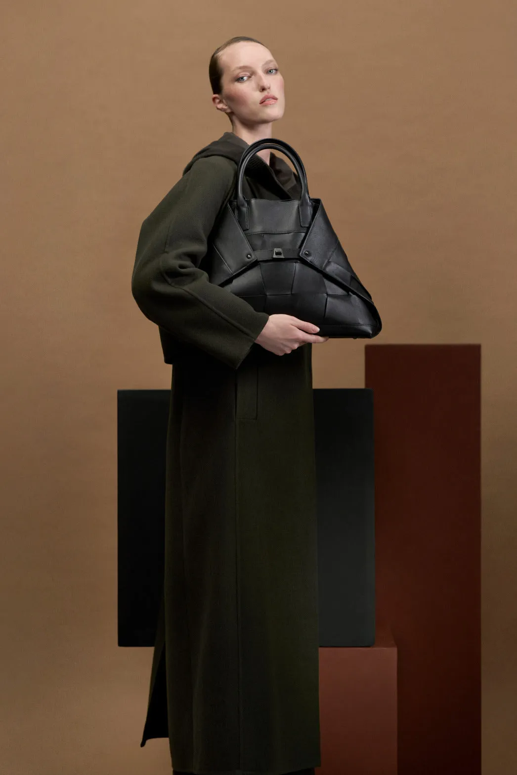 Duo Coat - Cashmere Vest and Bolero Jacket Akris