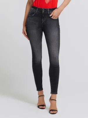 Eco High-Rise Shape Up Denim Jeans In Station Black Wash Guess