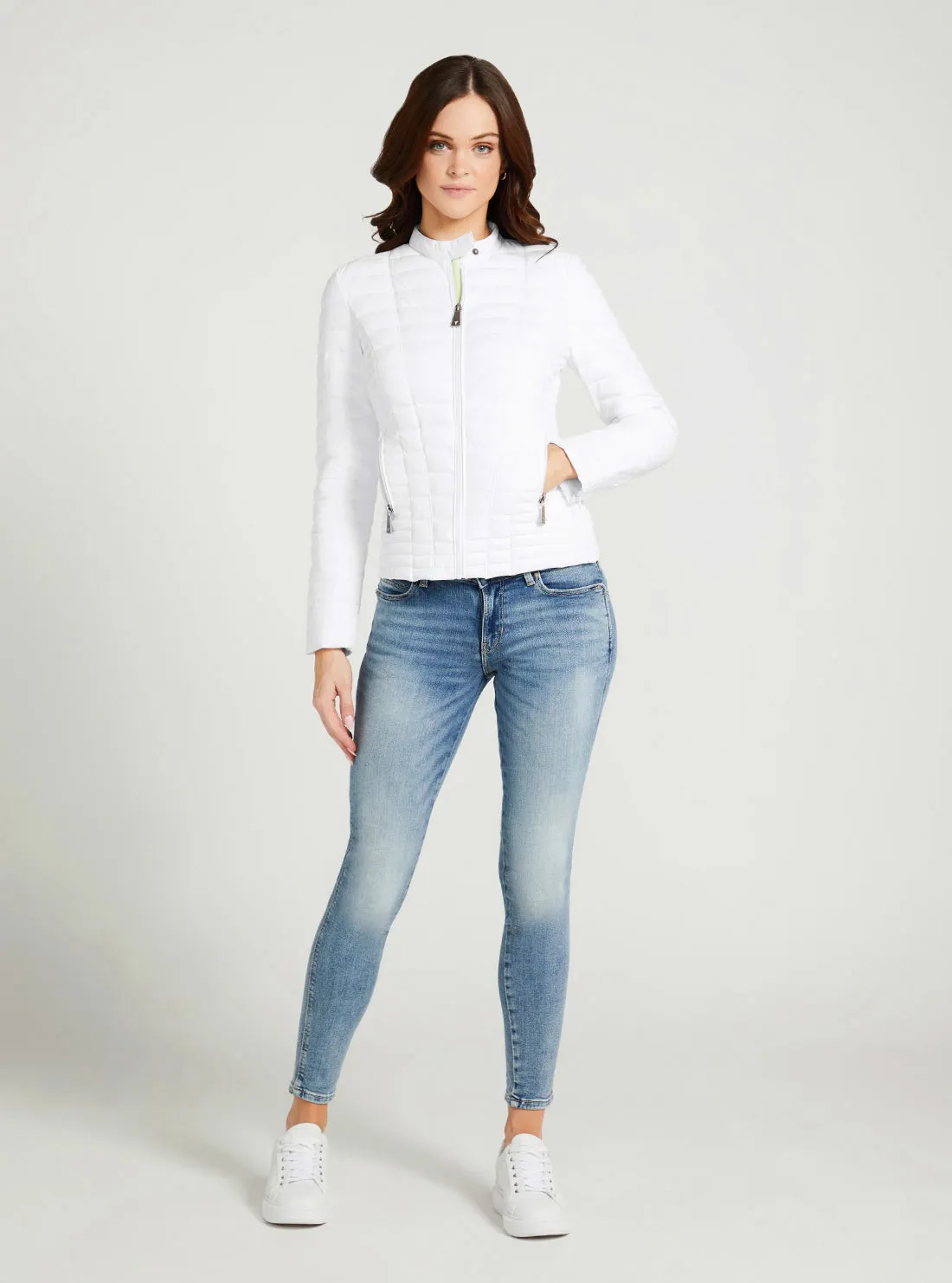Eco White Vona Jacket Guess