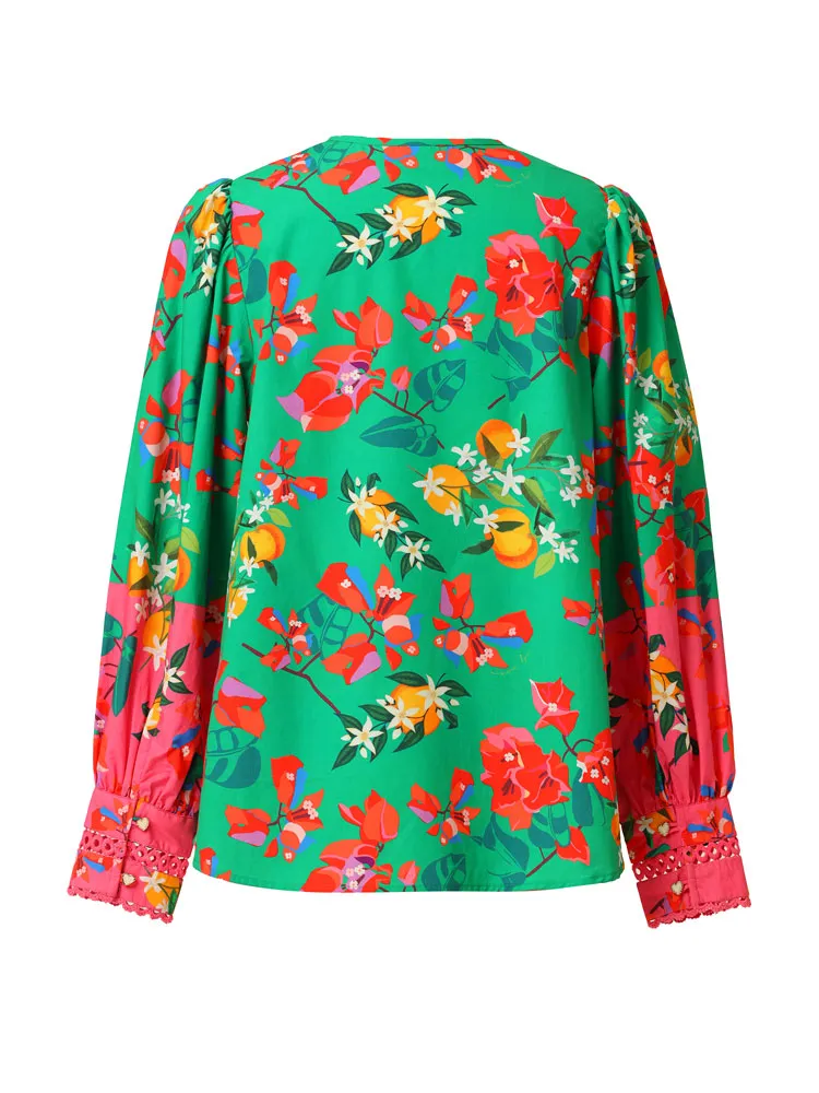 Emily Lovelock Eva Blouse Jelly Bean