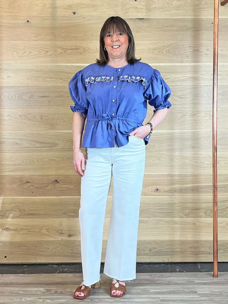 Emily Lovelock Jill Blouse Blue