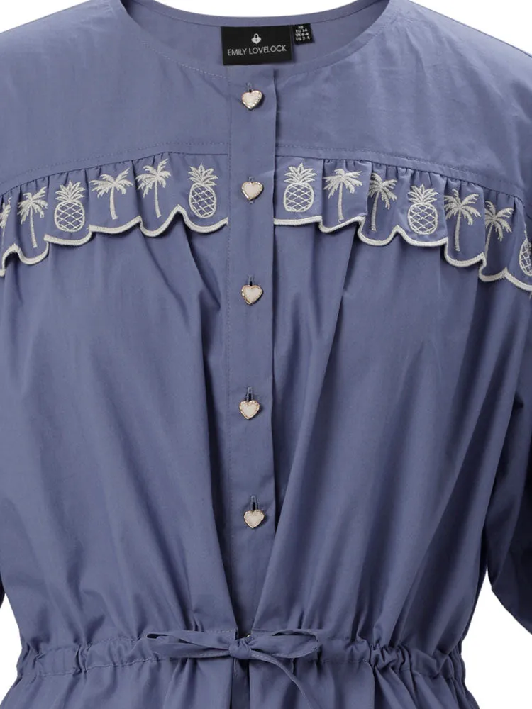 Emily Lovelock Jill Blouse Blue