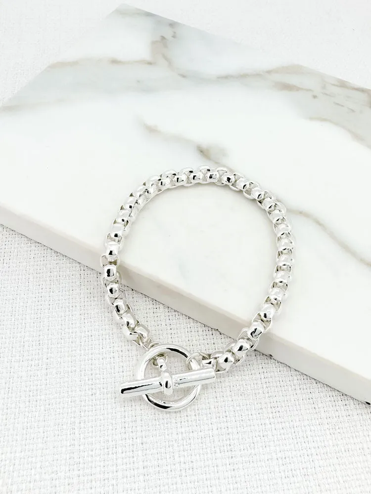 Envy Box Chain Bracelet Silver