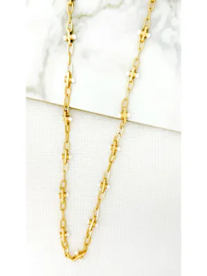 Envy Long Chain With Silver Ball Detail Necklace