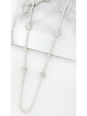 Envy Long Silver Box Chain Necklace