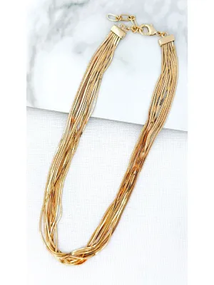 Envy Multi Strand Necklace Gold