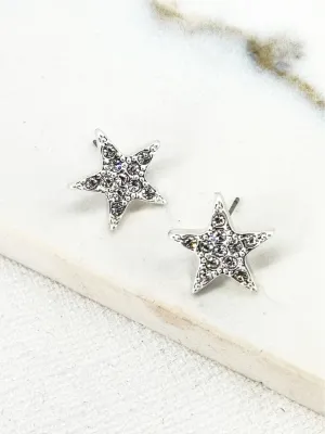 Envy Star Earrings Silver