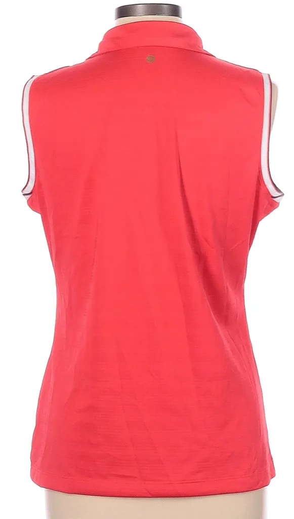 EP New York Red Sleeveless Women's Golf Top w/Accents Size L MSP$79