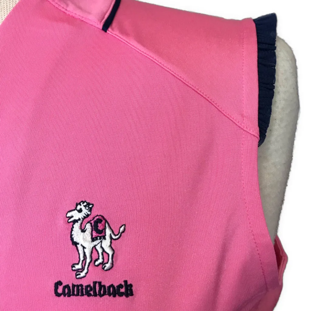EP New York Women's Pink Sleeveless Golf Polo w/ Logo Size M MSP$