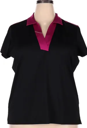 EP Pro Black Golf Polo w/ Magenta Trim Size XXL. MSP$64