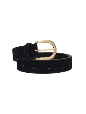 Fabienne Chapot Cut It Out Heart Belt Black
