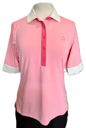 Fairway & Greene Half Sleeve Pink Masters Golf Polo Size M