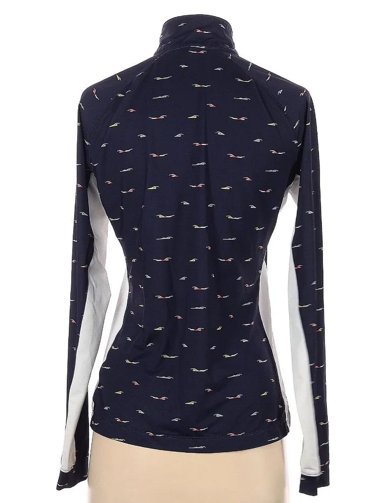 Fairway & Greene Navy Swimmers Print Long Sleeve UV Top Size S MSP$94