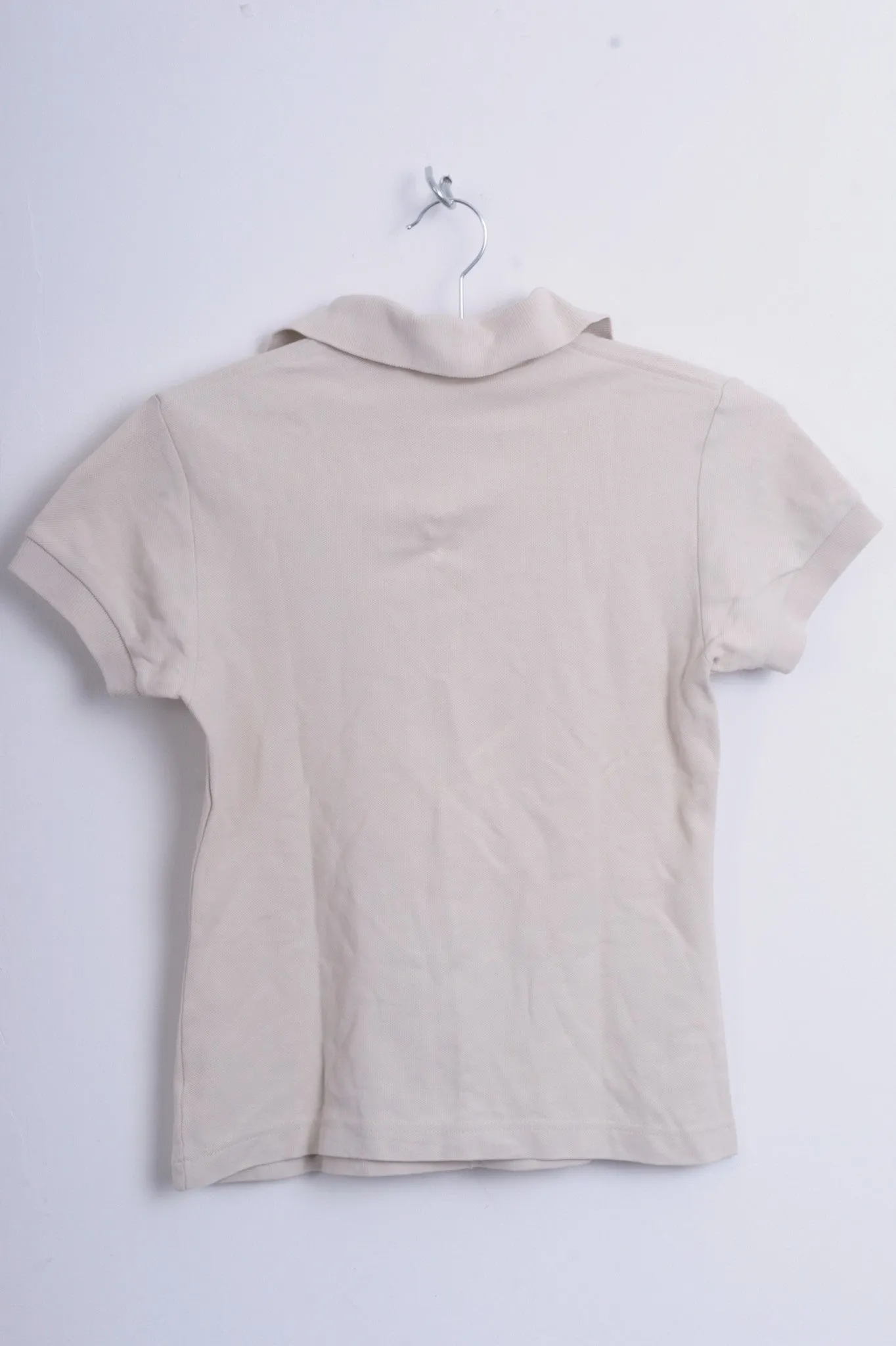 Fila Womens XS/S Polo Shirt Sport Beige Training Cotton Top