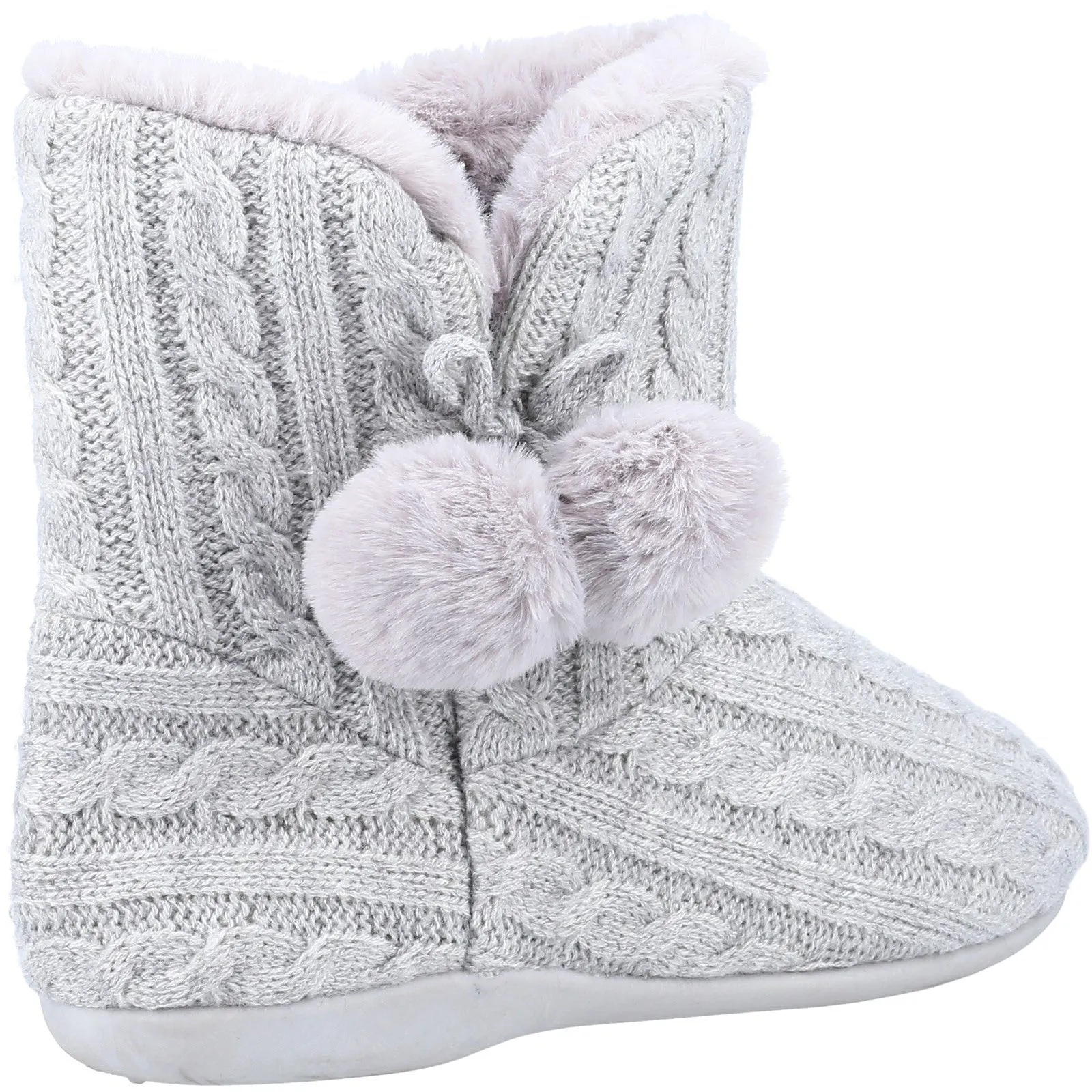 Fleet & Foster Apple Womens Knitted Bootie Slipper