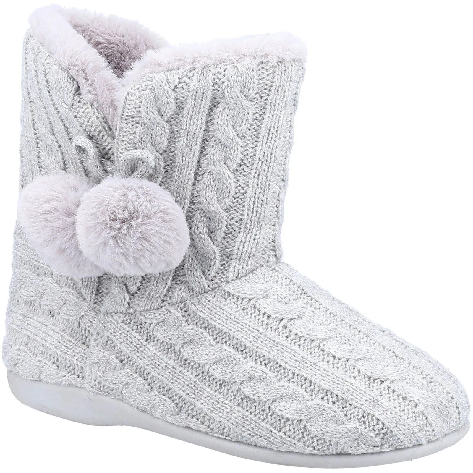 Fleet & Foster Apple Womens Knitted Bootie Slipper