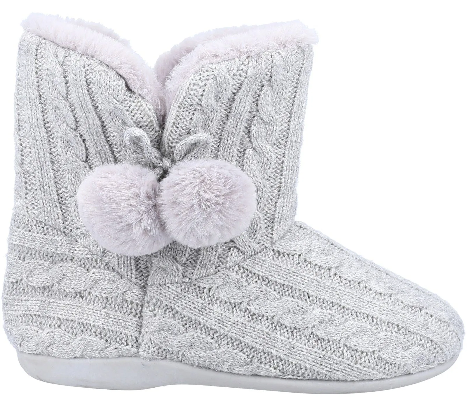 Fleet & Foster Apple Womens Knitted Bootie Slipper