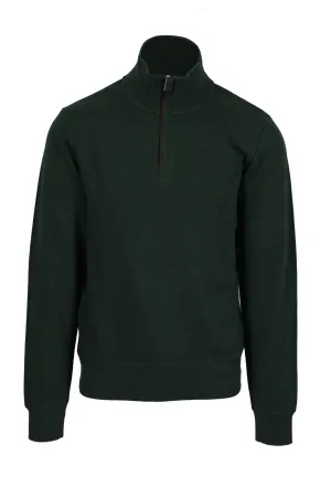 Gant D1.sacker Rib Half Zip Forrest Green Melange
