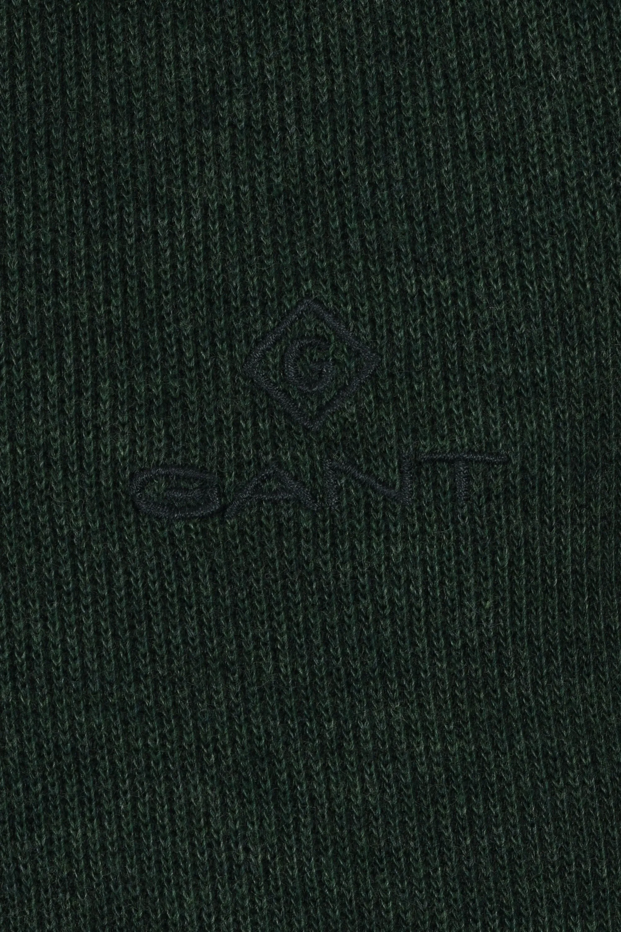 Gant D1.sacker Rib Half Zip Forrest Green Melange