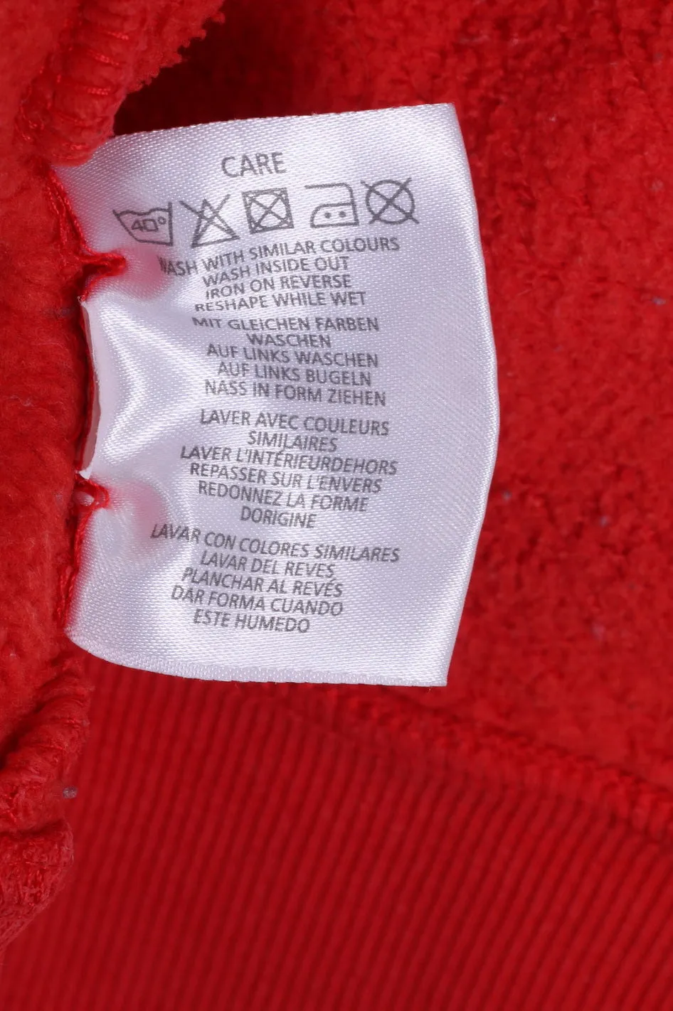 GANT Womens L Sweatshirt Red Cotton Hooded Zip Up Sportswear