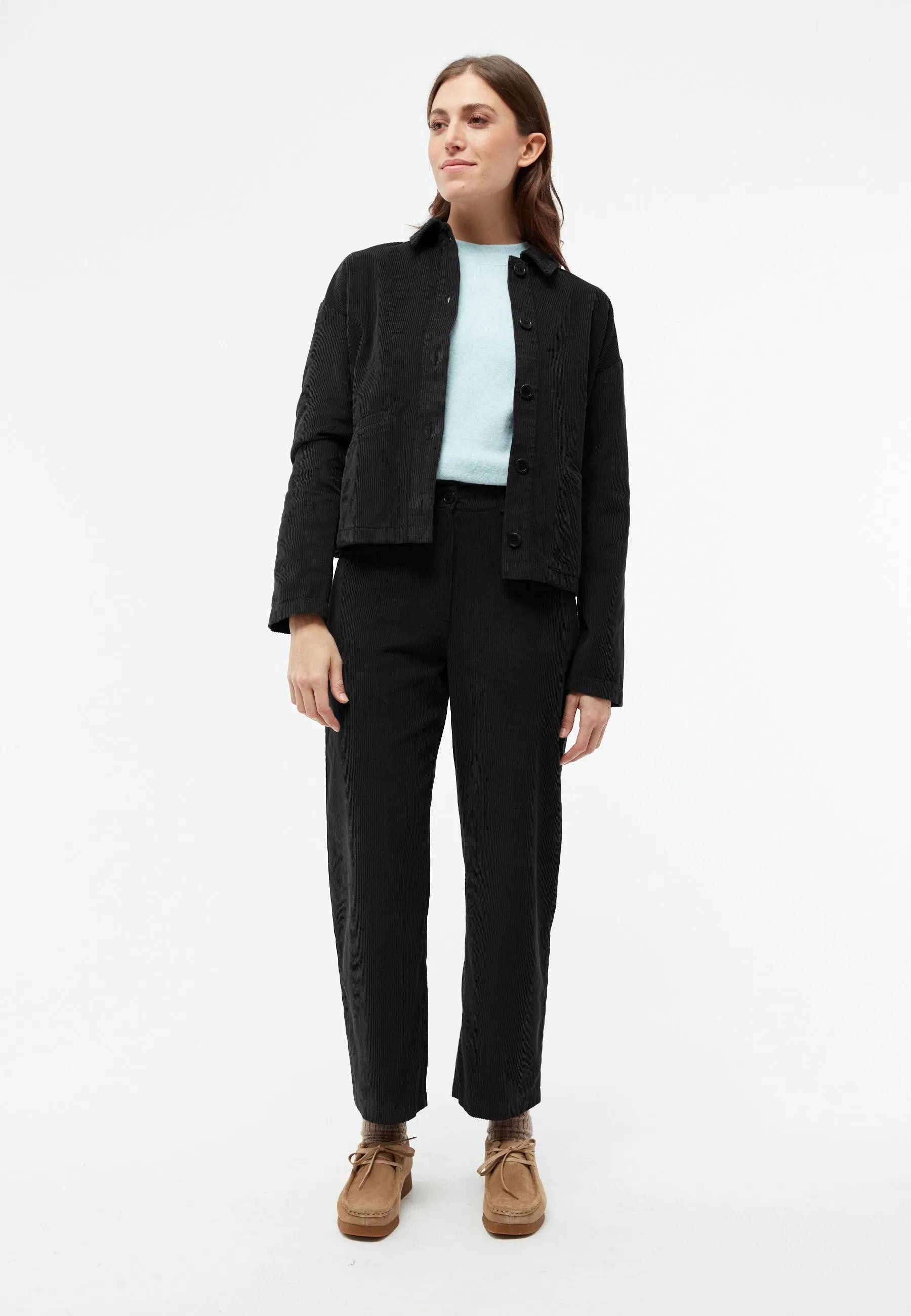 GBCLAIRE corduroy pants made from organic cotton - Black (corduroy) Givn Berlin