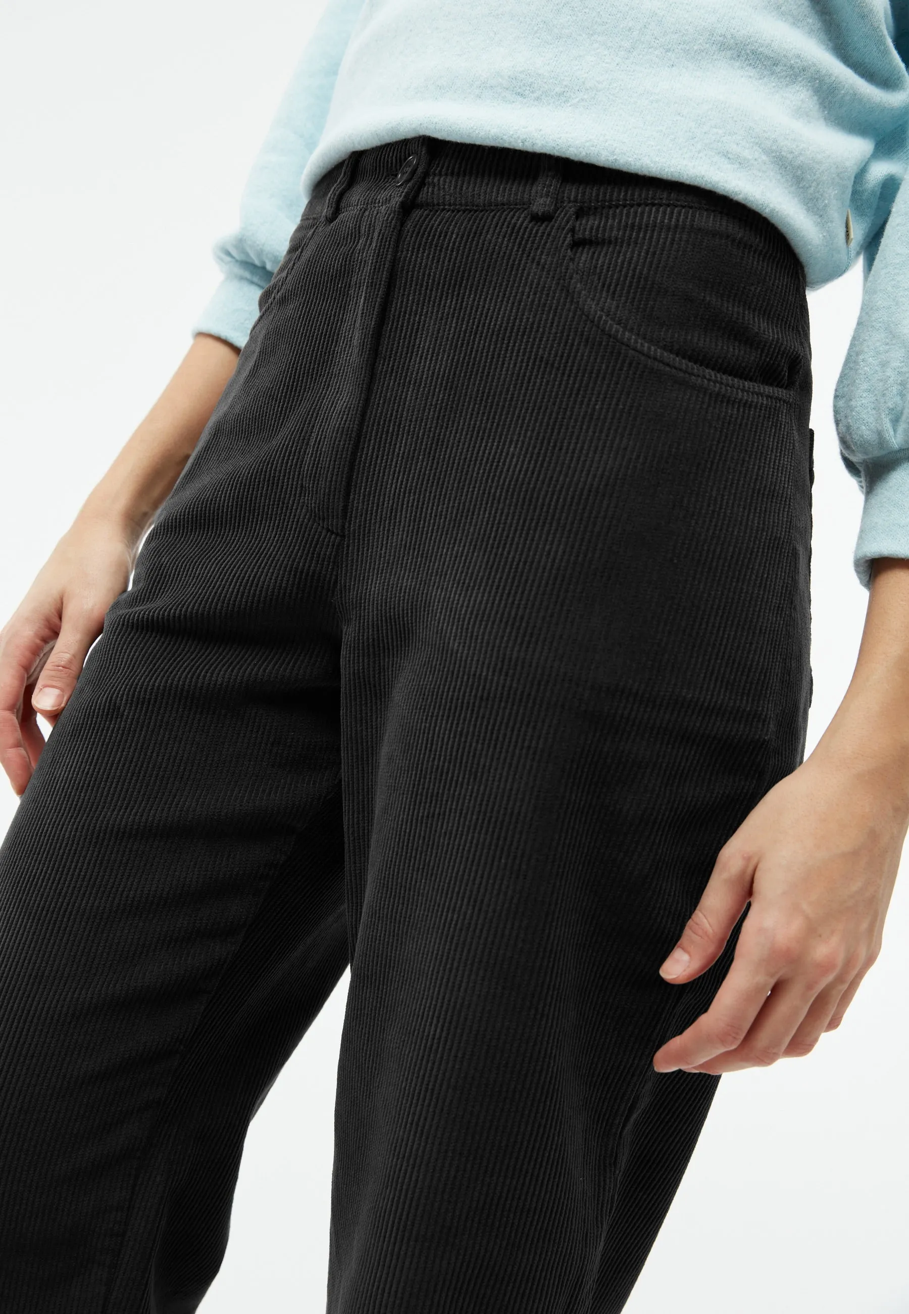 GBCLAIRE corduroy pants made from organic cotton - Black (corduroy) Givn Berlin