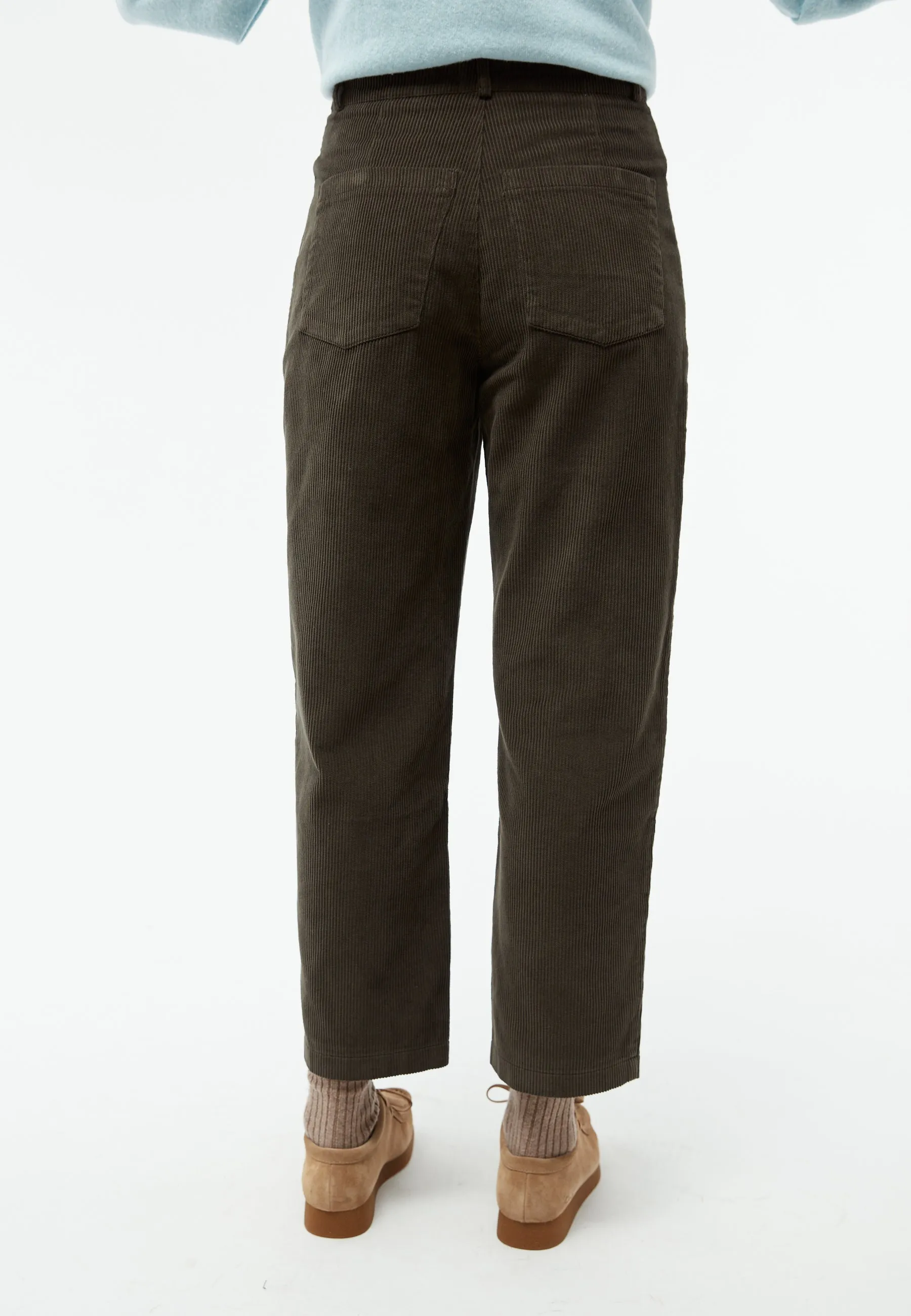 GBCLAIRE corduroy pants made from organic cotton - Dark Olive (corduroy) Givn Berlin