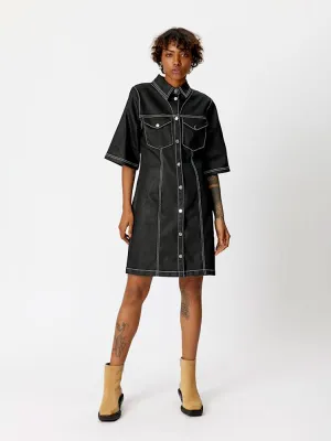 Gestuz AudaGZ Short Denim Dress Black