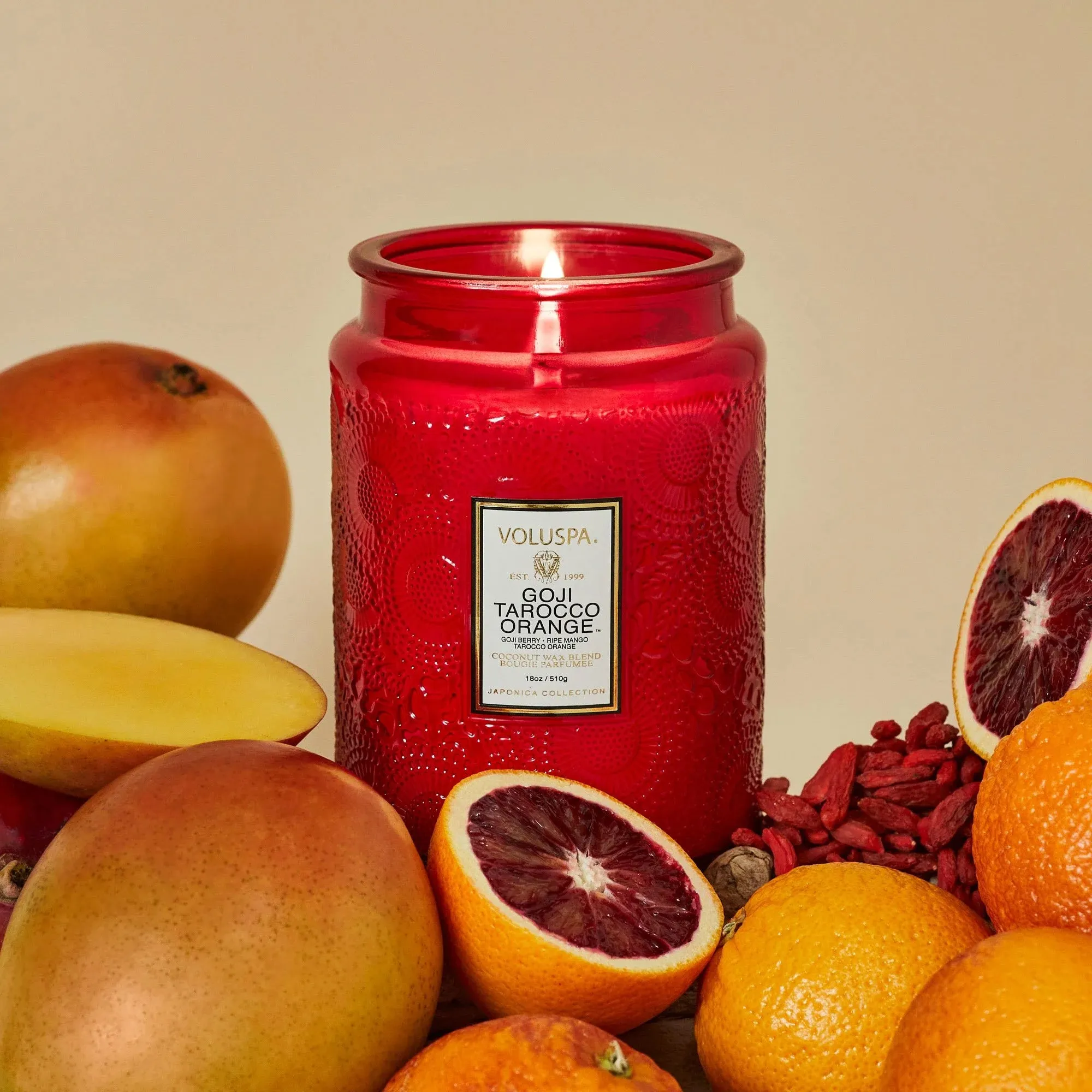 GOJI TAROCCO ORANGE LARGE JAR CANDLE