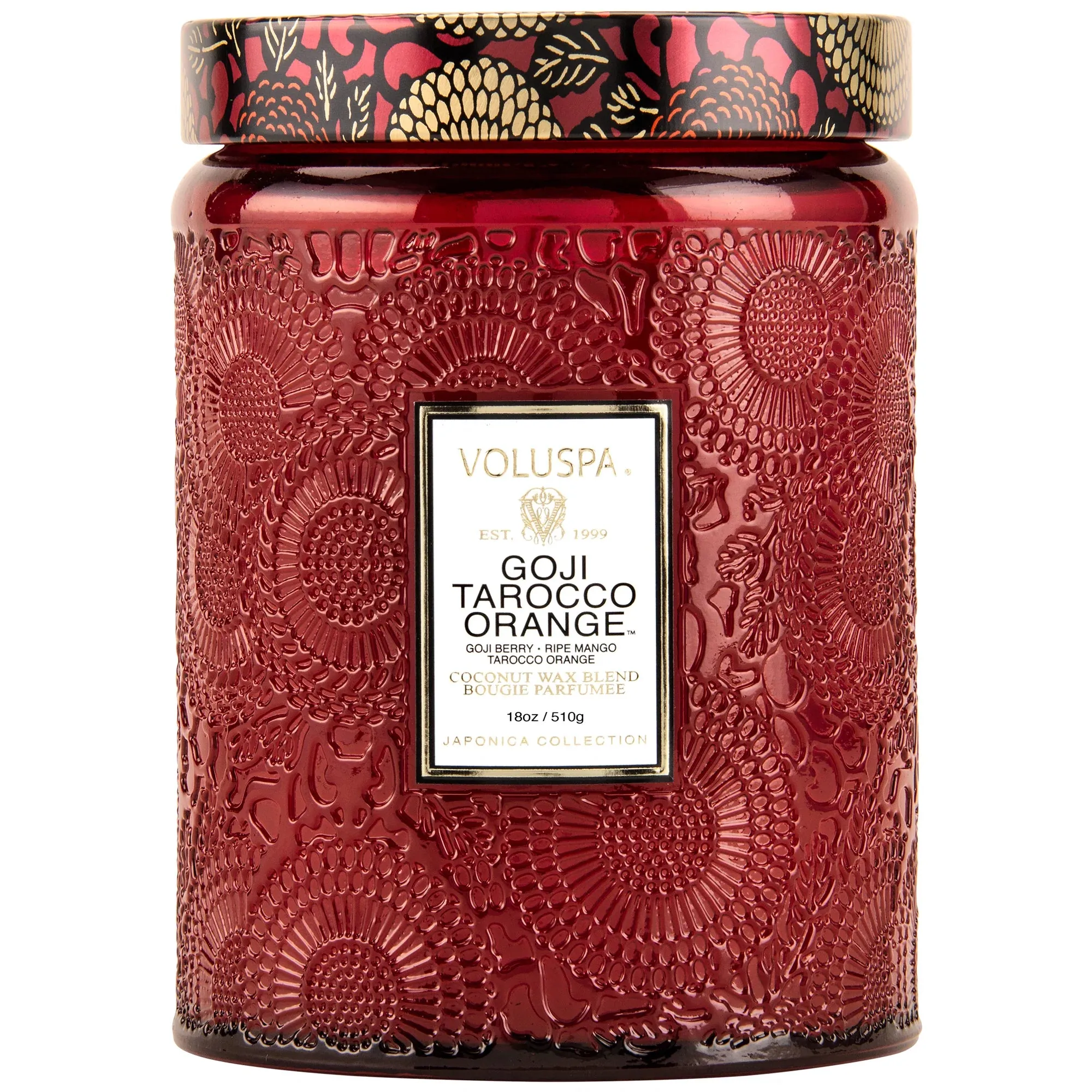 GOJI TAROCCO ORANGE LARGE JAR CANDLE