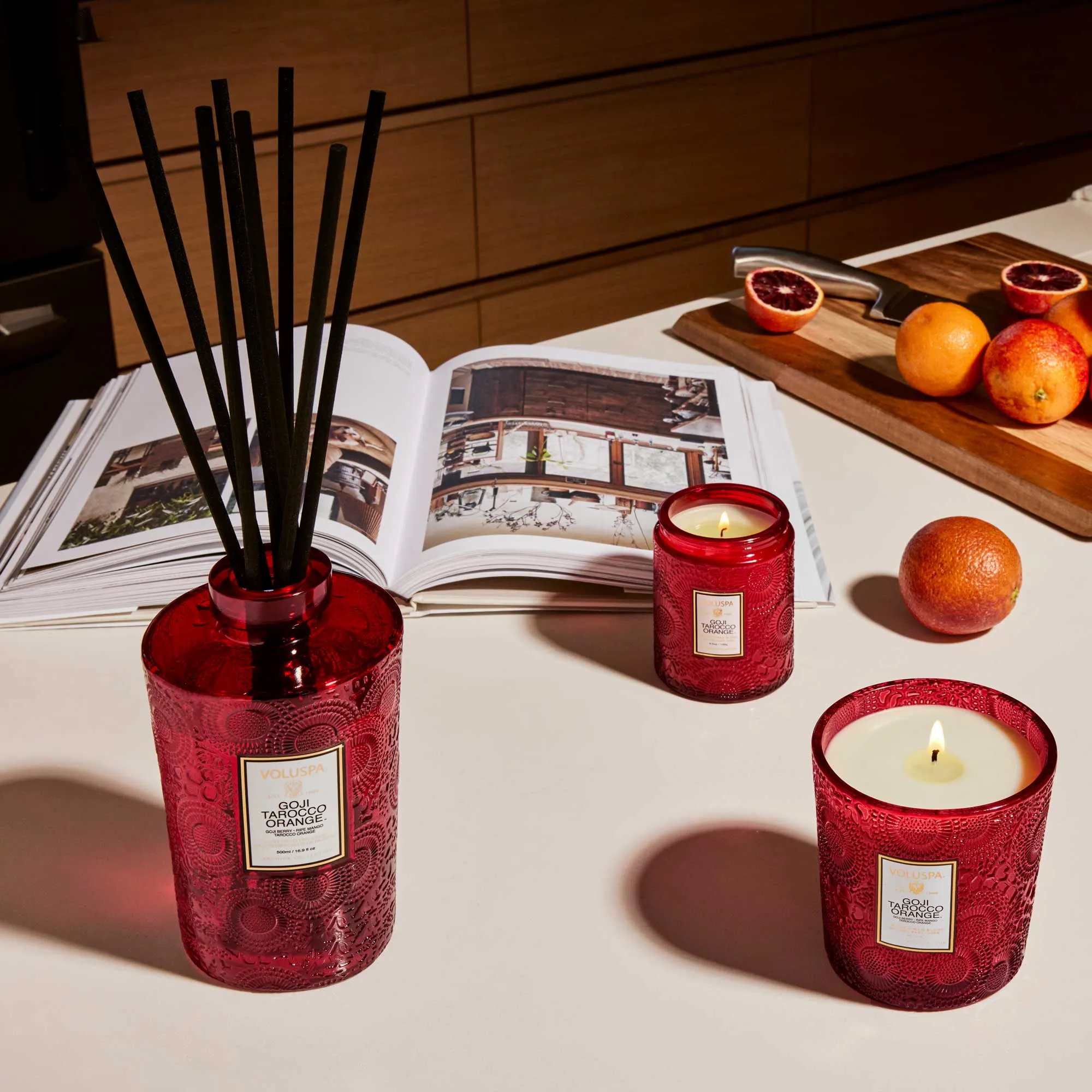 GOJI TAROCCO ORANGE LUXE REED DIFFUSER