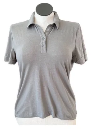 Greg Norman Solid Gray Polo Size L MSP $49
