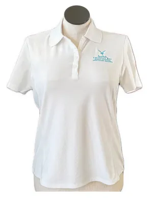 Greg Norman White Polo with Logo Size L MSP $49