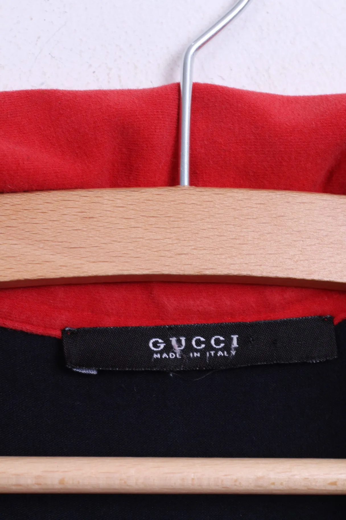 Gucci Womens XL Polo Shirt Navy Cotton Sport Italy