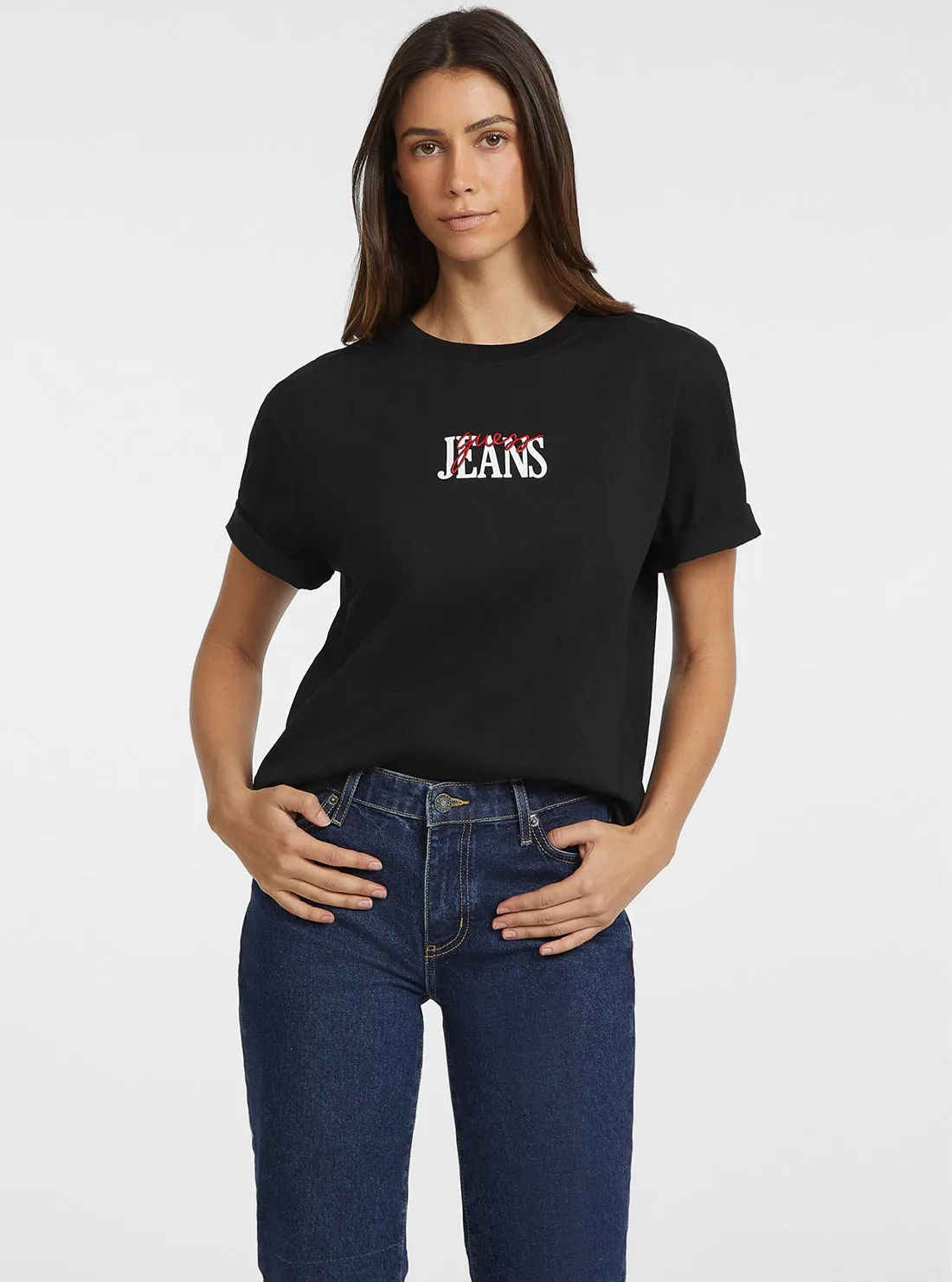 Guess Jeans Black Short Sleeve T-Shirt Guess