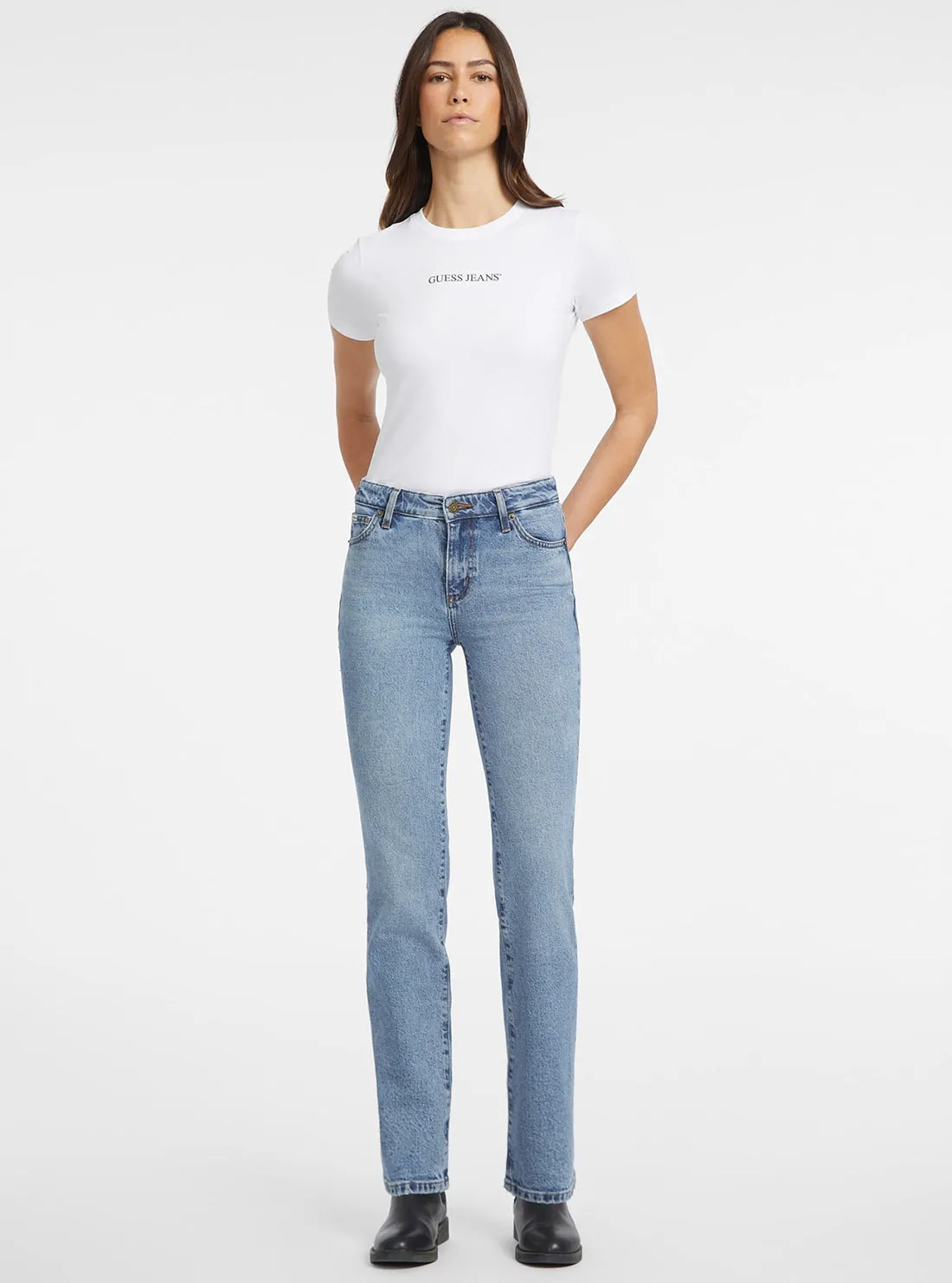 Guess Jeans G08 Mid Rise Straight Jeans Guess