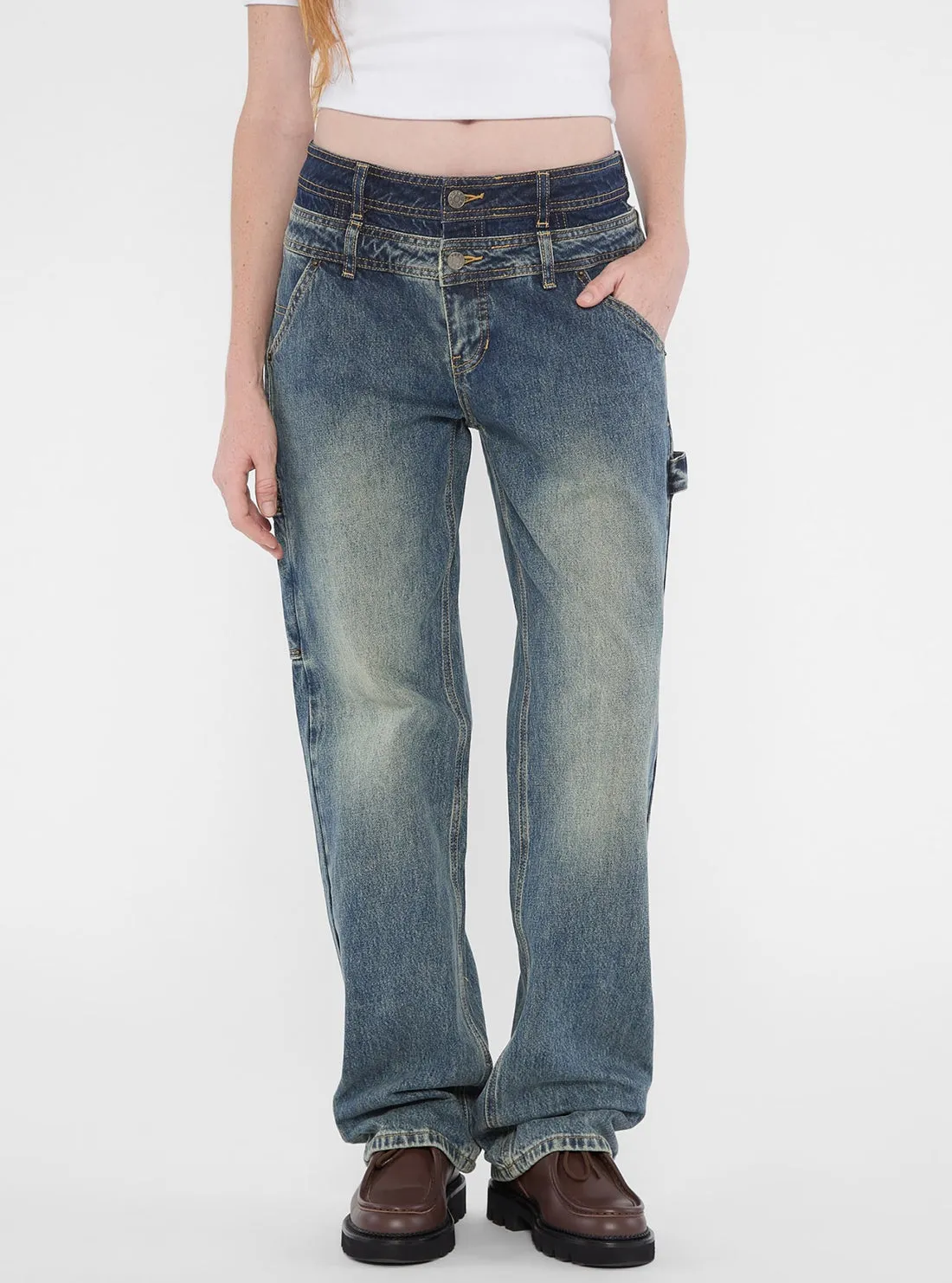 Guess Originals Double Waistband Carpenter Jeans Guess