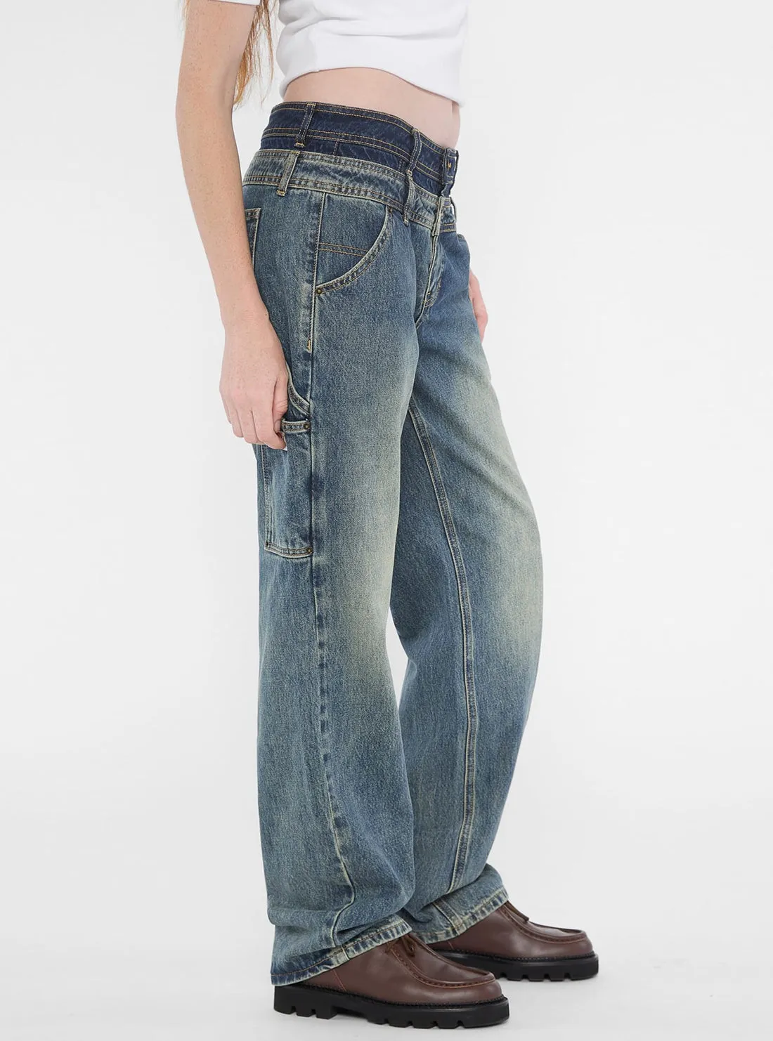 Guess Originals Double Waistband Carpenter Jeans Guess