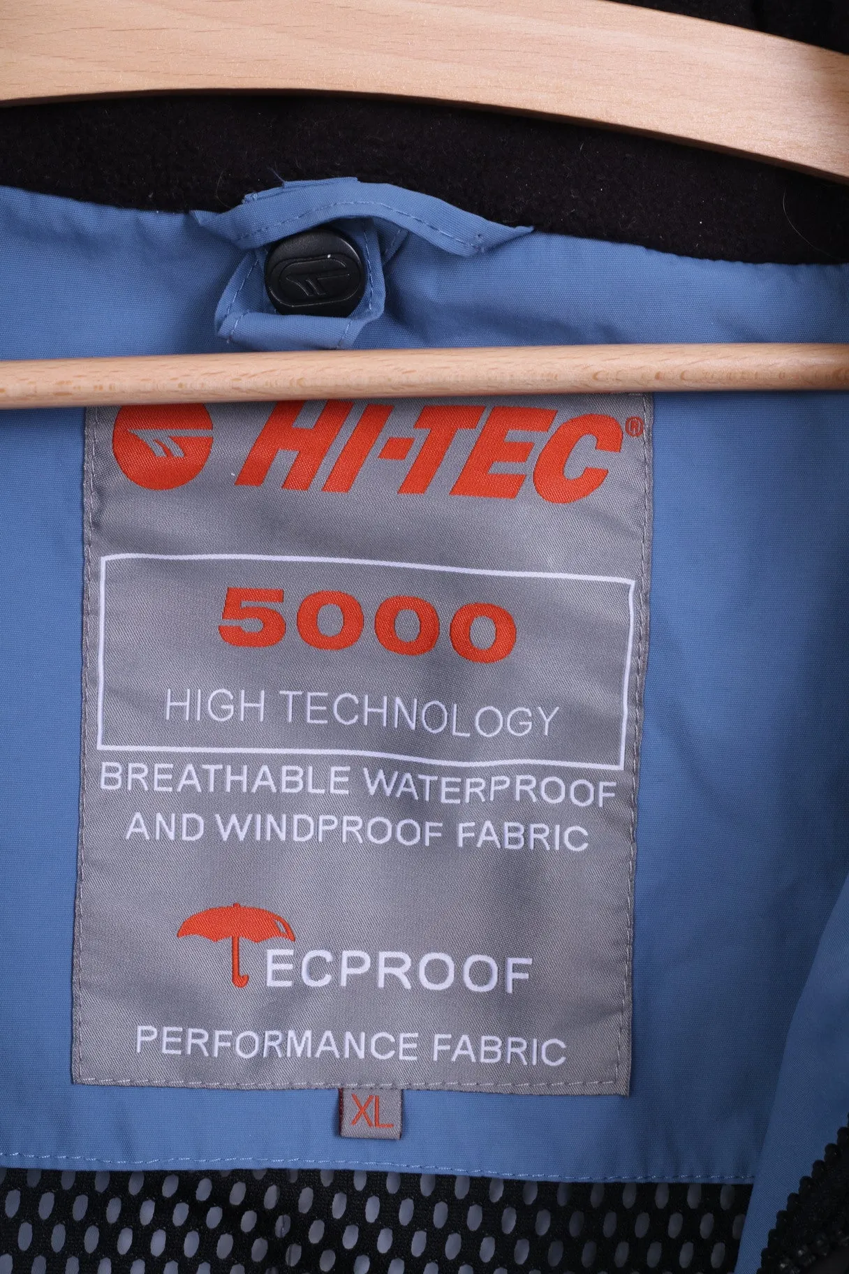 HI-TEC Womens XL Jacket Blue Winter 5000 High Technology Warm Waterproof