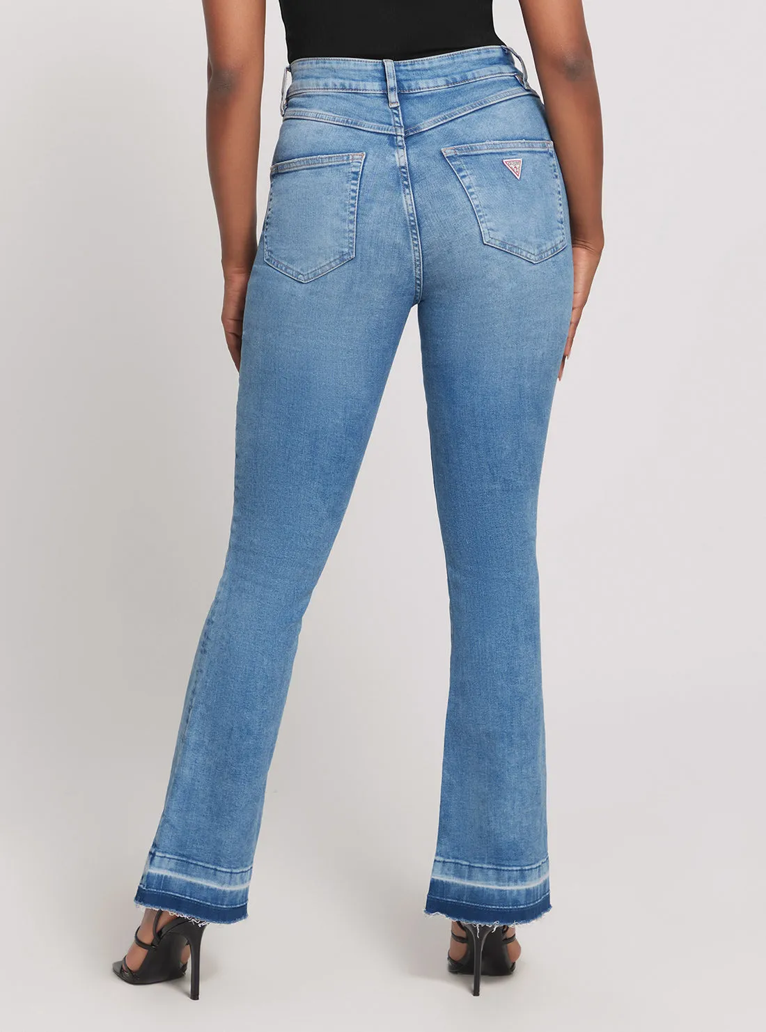 High-Rise Pop 70s Denim Jeans in Mid Wash Guess