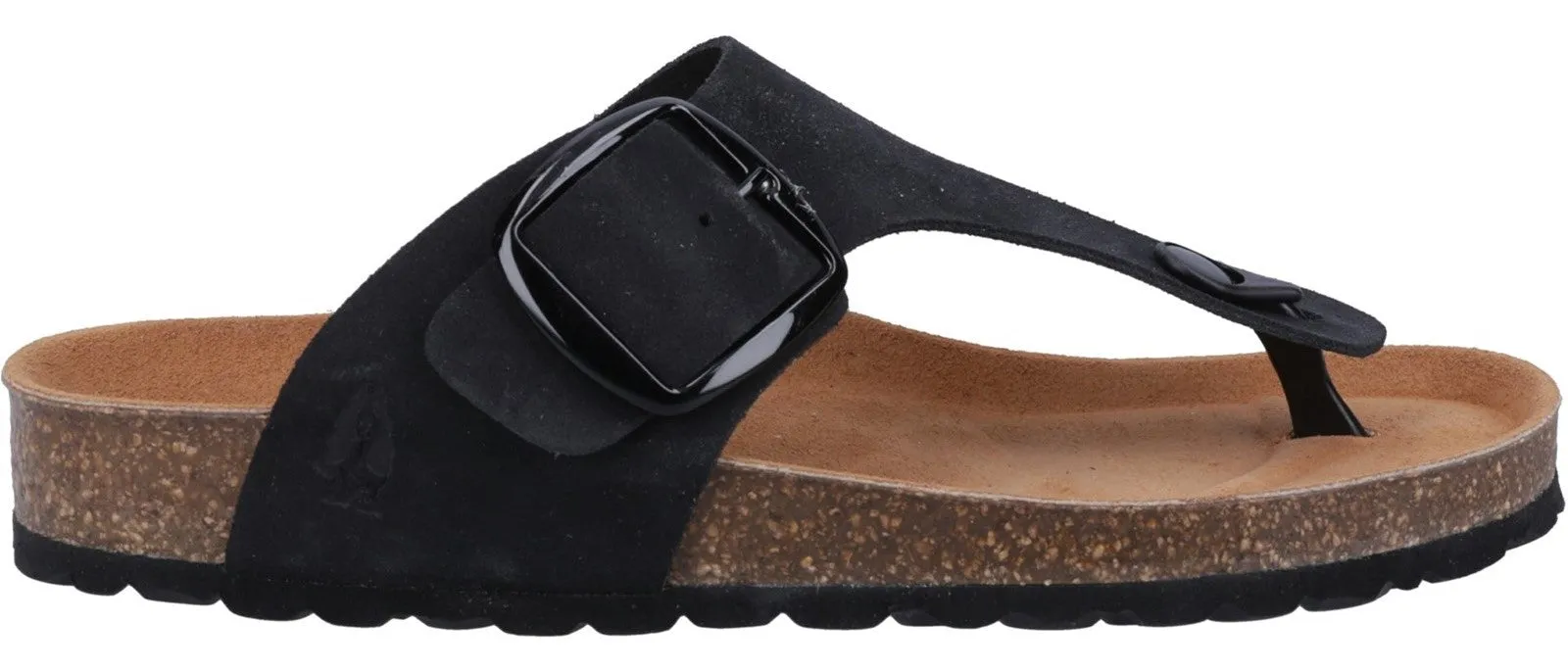 Hush Puppies Billie Womens Leather Toe-Post Sandal