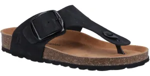 Hush Puppies Billie Womens Leather Toe-Post Sandal