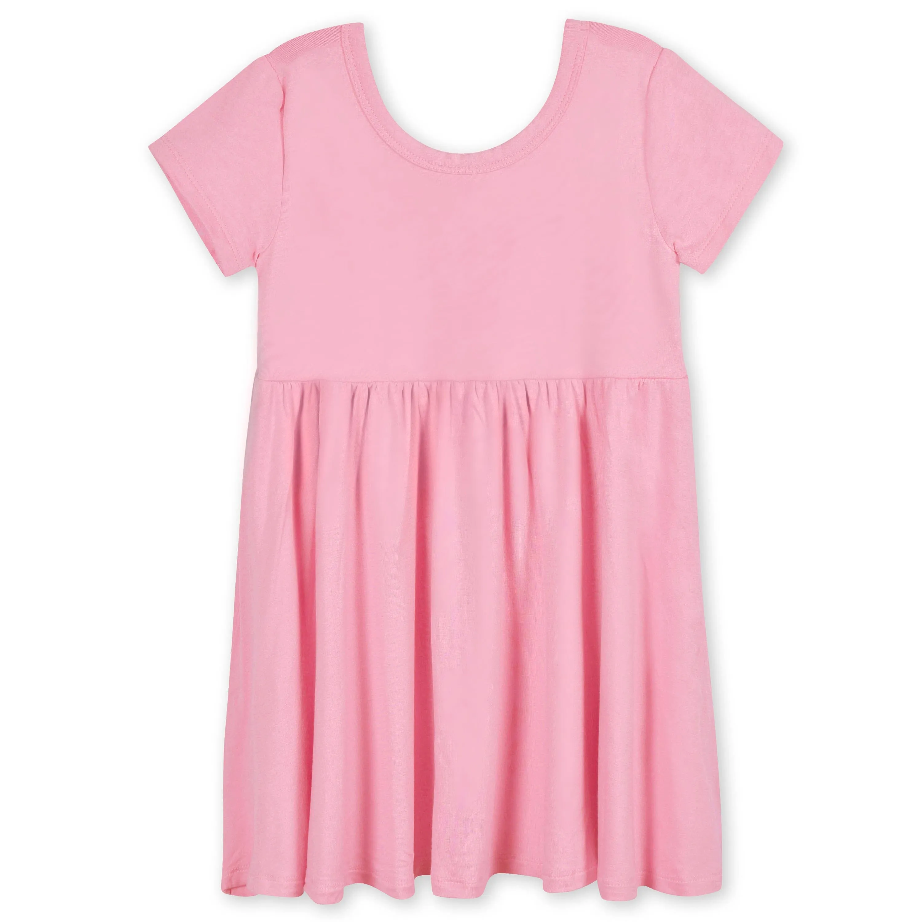 Infant & Toddler Girls Pink Lemonade Buttery Soft Viscose Made from Eucalyptus Twirl Dress Gerber Childrenswea