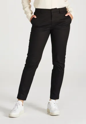 Ironing Pleat Trousers MONICA In Organic Cotton - Black Givn Berlin