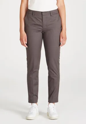 Ironing Pleat Trousers MONICA In Organic Cotton - Dark Grey Givn Berlin