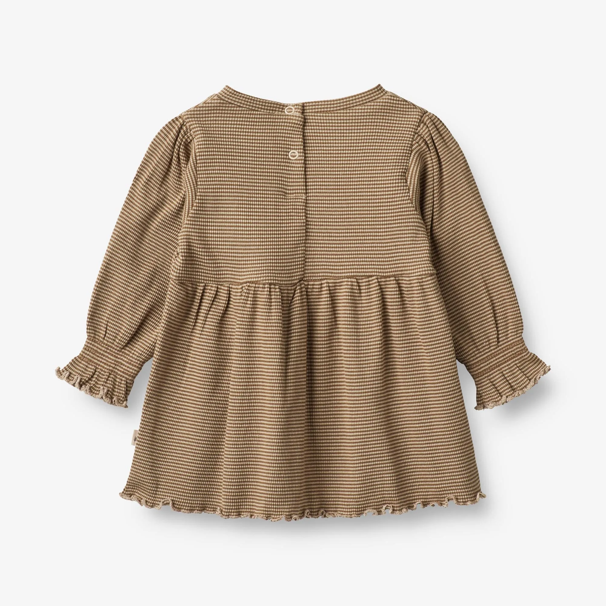 Jersey Dress Eliane | Baby - beige rib stripe Wheat