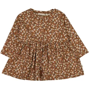 Jersey Dress Emmy - dry clay anemones Wheat