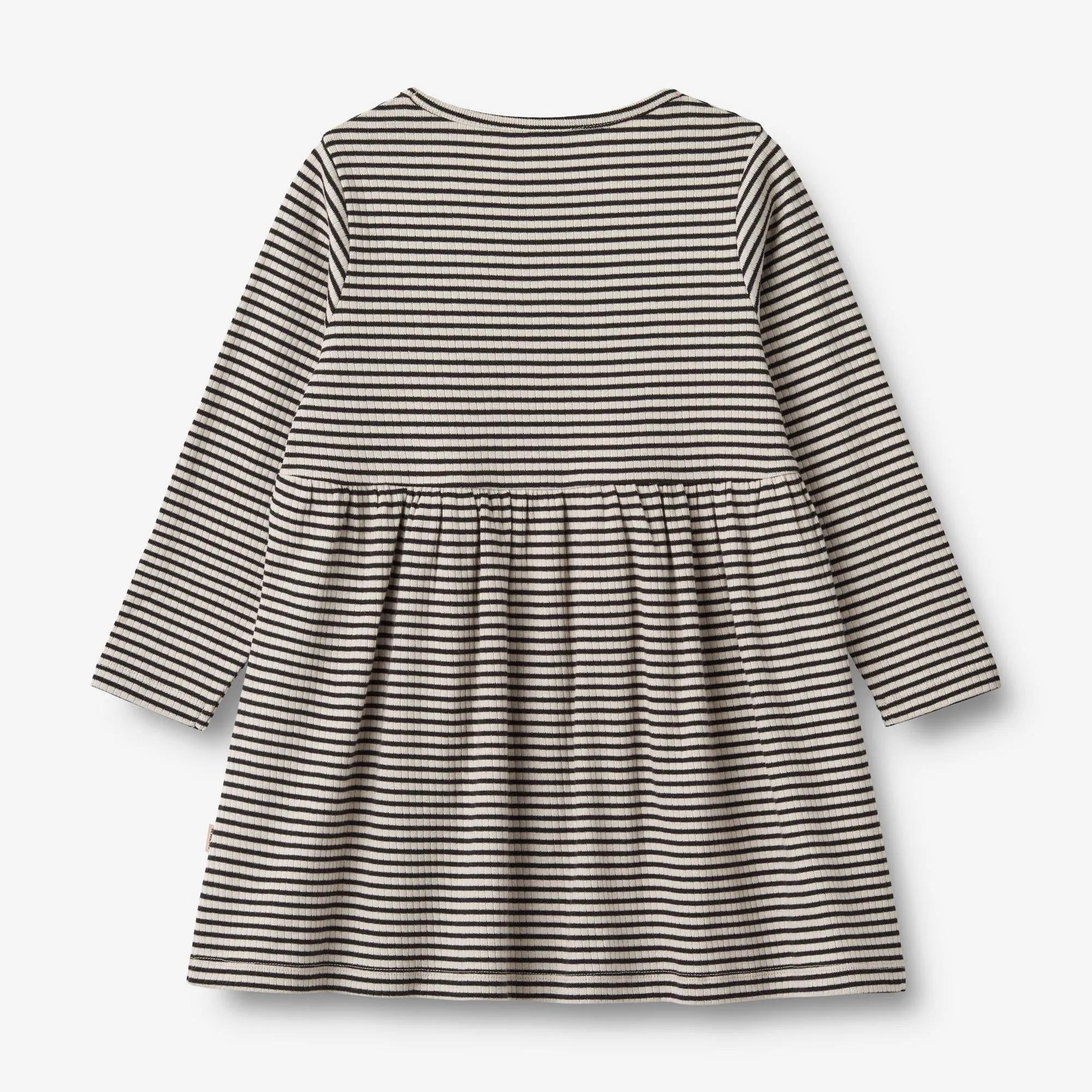 Jersey Dress L/S Sessa - black stripe Wheat