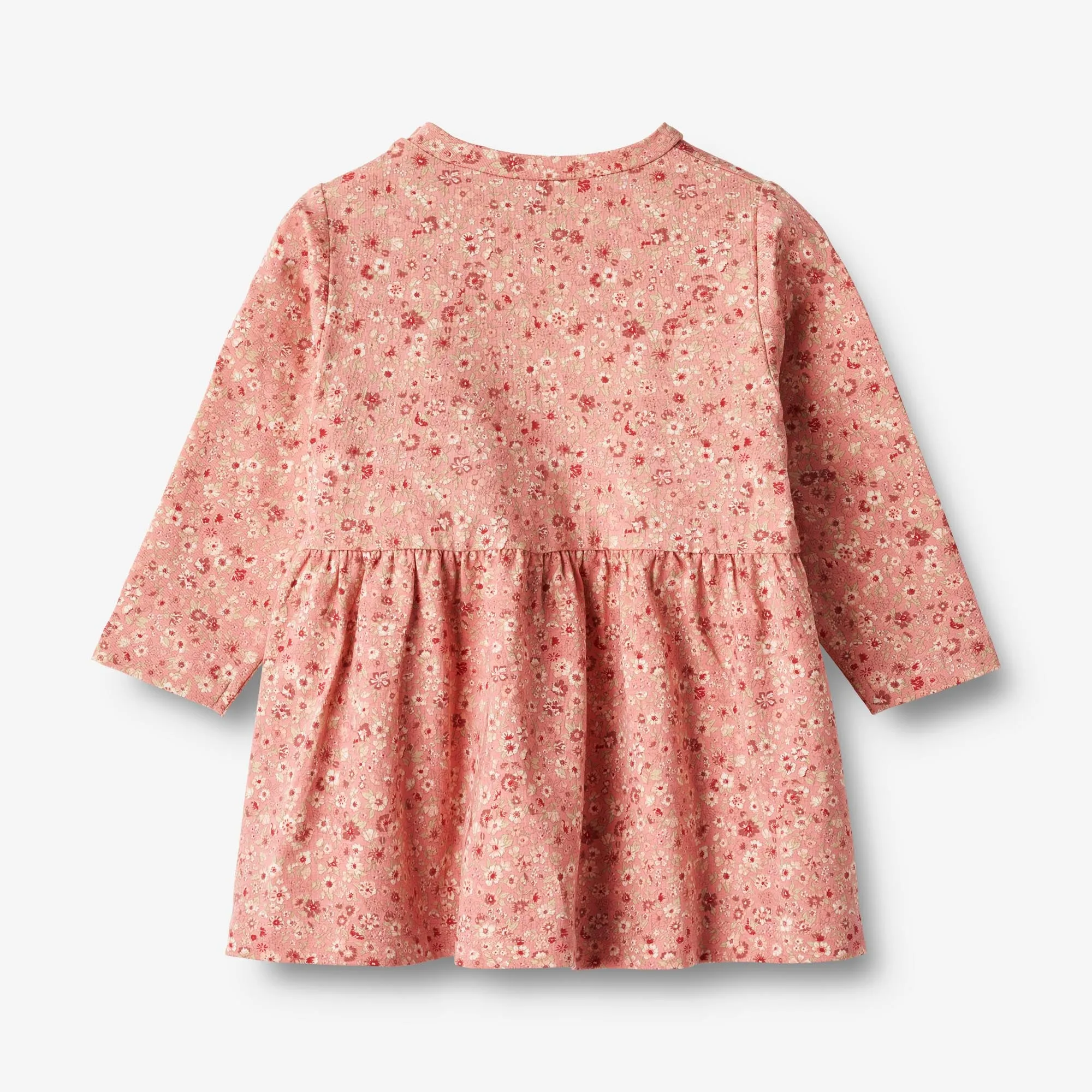 Jersey Dress L/S Sessa - rosette flowers Wheat